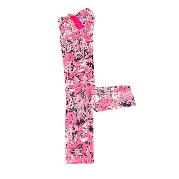 Lilly Pulitzer Women Size XXS Weekender Pink Panda Hanging with my Boo Leggings - Picture 2 of 13